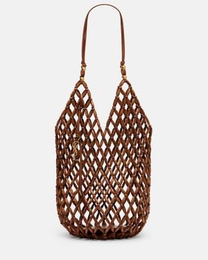 Saint Laurent Supple Beaded Tote Bag - Metallic