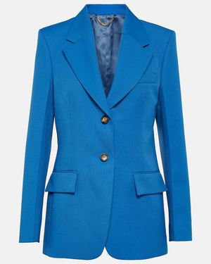 Victoria Beckham Single-Breasted Blazer - Blue