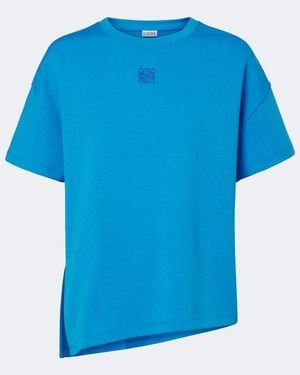 Loewe T-Shirt Aus Einem Baumwollgemisch - Blau