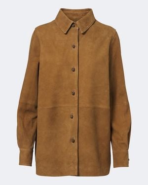 Rohe Chemise En Daim - Marron