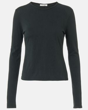 The Row Seruni Cotton Jersey T-Shirt - Blue
