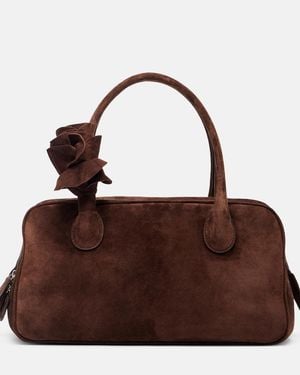 Magda Butrym Brigitte Small Suede Shoulder Bag - Brown