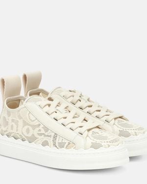 Chloé Chloé 'Lauren' Low-Top Trainers - Natural