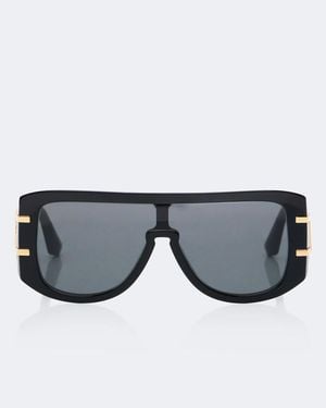 Dolce & Gabbana Dg Griffe Flat-Top Sunglasses - Gray