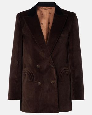 Blazé Milano Everyday Cotton Corduroy Blazer - Black