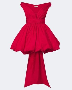 Blumarine Off-Shoulder Minikleid - Rot