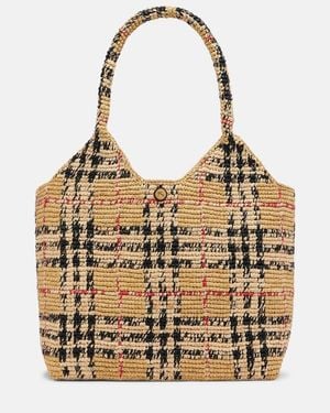 Burberry Shopper Check Large - Metallizzato