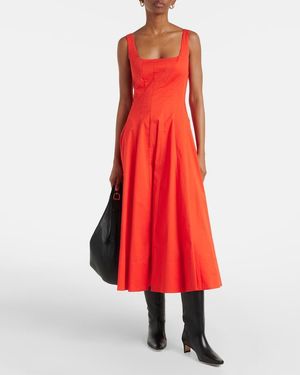 buttoned a line dress Vintage Houndstooth A-Line Dress for Women