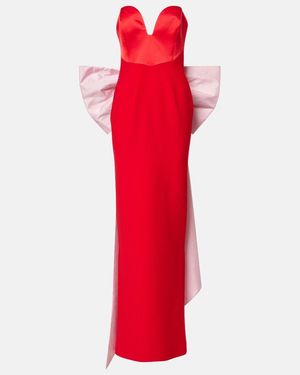 The New Arrivals Ilkyaz Ozel Vera Bustier Gown - Red