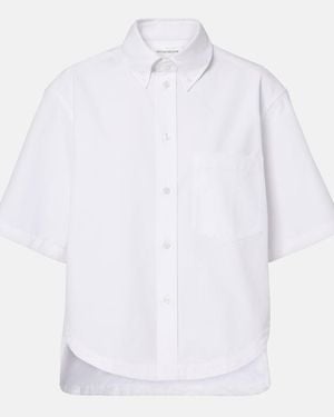 Victoria Beckham Oversized Cotton Shirt - White
