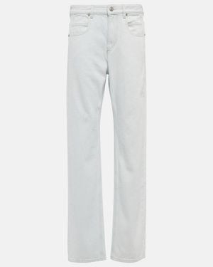 Isabel Marant Vendelia High-Rise Straight Jeans - Grey