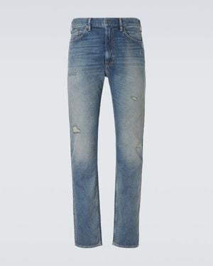 Acne Studios Jeans Slim 1979M Con Efecto Desgastado - Azul