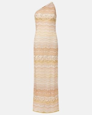 Missoni Zigzag Lame Maxi Dress - Natural