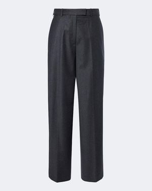 Rohe Virgin Wool Wide-Leg Trousers - Blue