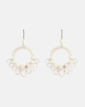Isabel Marant Pendientes Talasi Con Cuentas - Neutro
