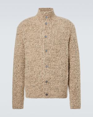 God's True Cashmere Cardigan Aus Boucle Mit Labradorit - Natur