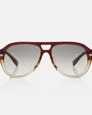Brunello Cucinelli Aviator-Sonnenbrille Paul - Braun