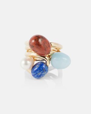 Zimmermann Ring Mellow Mit Edelsteinen - Blau