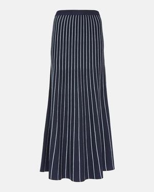 Gabriela Hearst Phelan Striped Wool And Silk Maxi Skirt - Blue