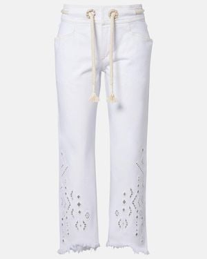 Isabel Marant Alison Straight Jeans - White