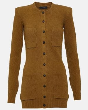 Wardrobe NYC Cotton-Blend Cardigan - Brown