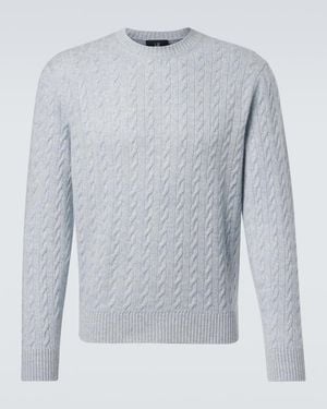 dunhill Pullover Aus Kaschmir Und Leinen - Grau