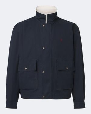 Saint Laurent Reversible Cotton Jacket - Blue