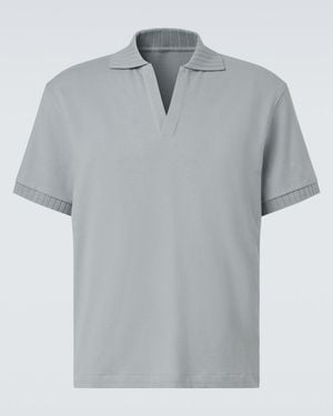 STÒFFA Cotton Polo Shirt - Grey