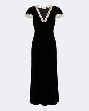 RIXO London Abito Midi Clarice - Nero