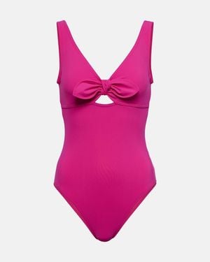 Karla Colletto Bow-Detail Swimsuit - Pink