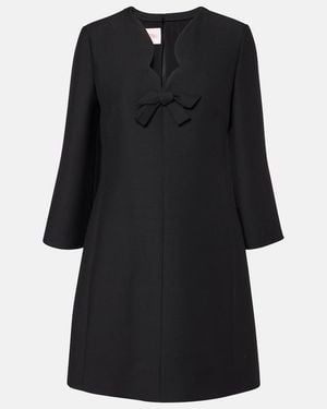 Valentino Garavani Crepe Couture Mini Dress - Black