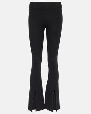 AG Jeans X Emrata Morrison Cotton-Blend Flared Trousers - Black