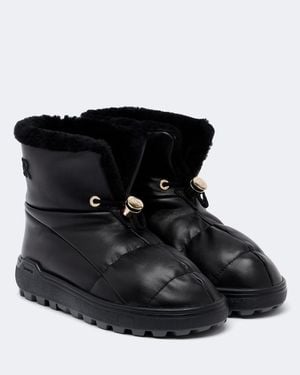 Bogner Chamonix Leather Snow Boots - Black