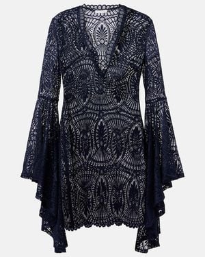Alexandra Miro Kara Lace Beach Dress - Blue