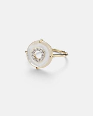 Mateo 14Kt Ring With Diamonds And Pearls - White