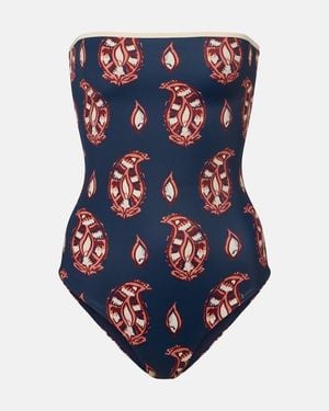 Johanna Ortiz Printed Swimsuit - Blue