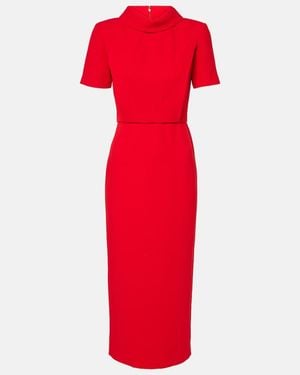 Roland Mouret Cady Midi Dress - Red