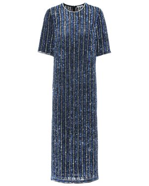 Ganni Exclusive To Mytheresa.com – Pfeiffer Sequinned Dress - Blue