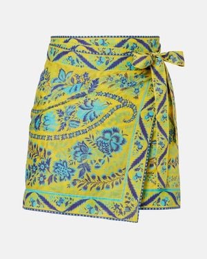 Etro Pareo De Algodon Floral - Verde