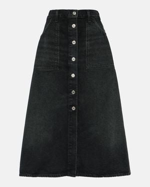 Citizens of Humanity Denim Midi Skirt - Black