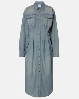 Isabel Marant Nolwen Chambray Shirt Dress - Blue