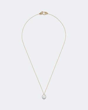 Sophie Bille Brahe Collar Luce Simple De Oro De 14 Ct Con Cabujon De Perlas De Agua Dulce - Blanco