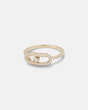 Messika Move Uno 18Kt Ring With Diamonds - White