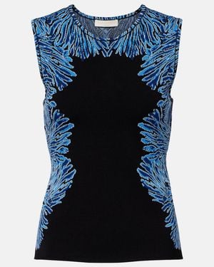 Ulla Johnson Top Aylin De Punto Jacquard - Azul