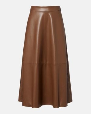 Max Mara Ninfa Paneled Midi Skirt - Brown