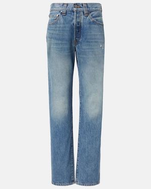 KHAITE Callum Straight Jeans - Blue