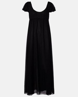 Chloé Silk Point D'Esprit Maxi Dress - Black