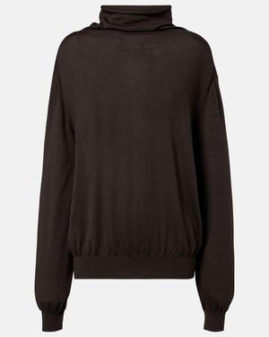 KHAITE Annette Wool Sweater - Black