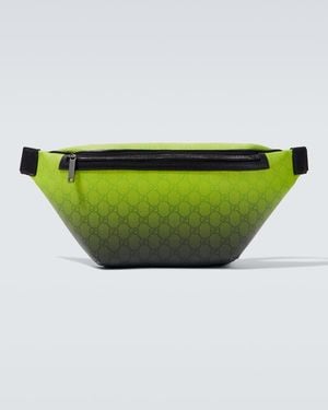 Gucci Guerteltasche Gg Aus Canvas - Grün