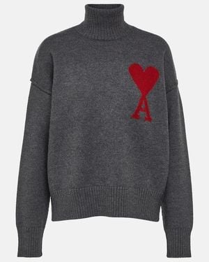 Ami Paris Ami De Coeur Pullover - Grau